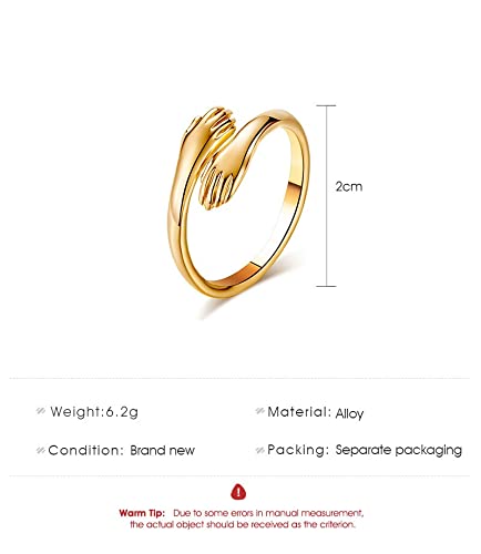 Plated Hug Ring for Women